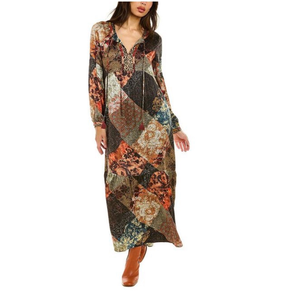 Johnny Was Mabel Boho Silk Dress